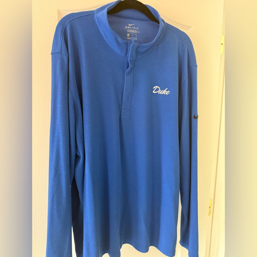 Nike Men's Blue Duke Quarter Zip